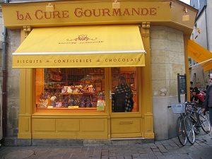 sweet shop in Tours,Loire Valley,France.