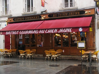 yellow dog restaurant in Tours Loire Valley