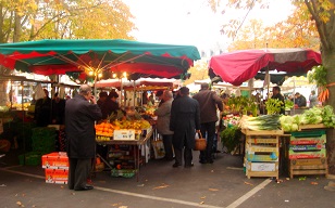  market in the city of Tours in the Loire Valley
