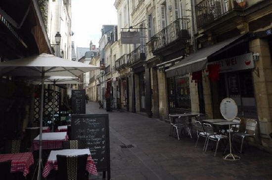 Rue Colbert in Tours France