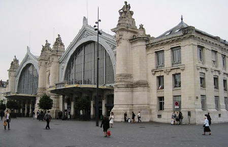  Railway station in the city of Tours in the Loire Valley