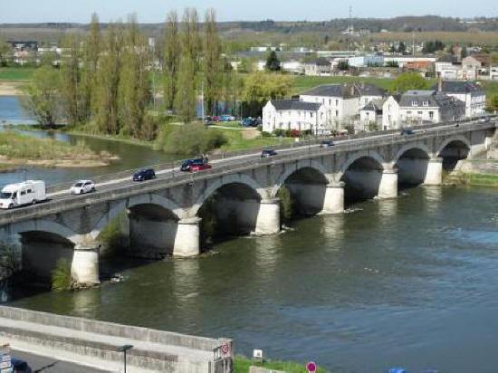 Bridge over the river Loire at Amboise