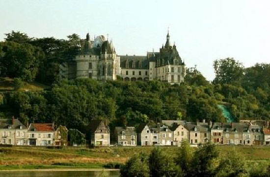 Chateau de Chaumont-sur-Loire viewed from the river Loire