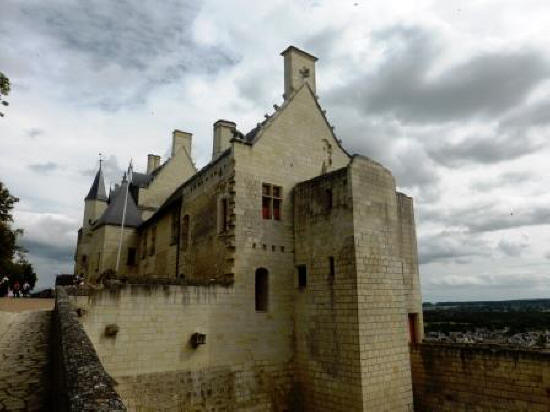 Royal lodgings at fortress Chinon in the Loire Valley