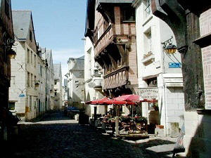 Medieval town of Chinon in the loire Valley