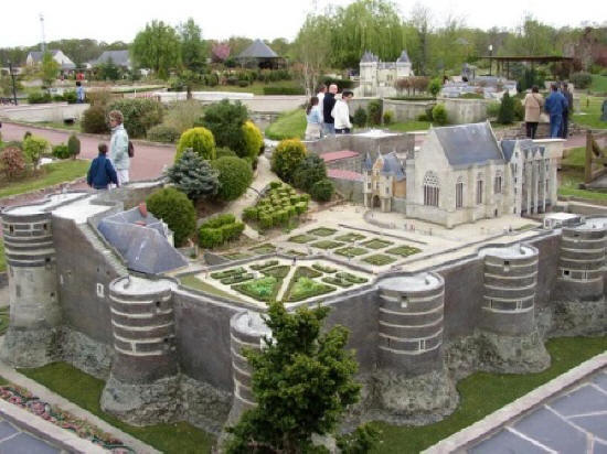Angers chateau in miniature at Mini Chateaux Land in Amboise