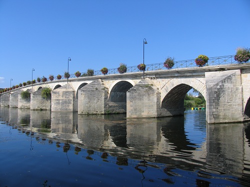 Descatres,the bridge over the river Creuse