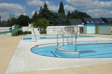swimming pools at  Descartes in Indre et Loire, France