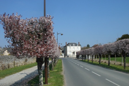 raod by the stadium at le grand pressigny
