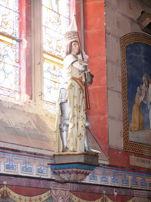 Joan of Ark in St.Andrew's church Villaines-les-Rochers.France