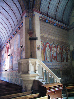 St.Andr church pulpit Villaines-les-Rochers