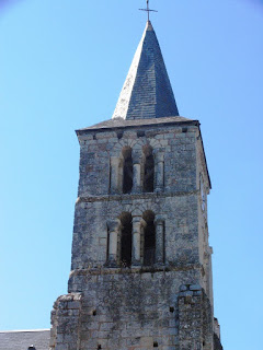 St.Andr church tower Villaines-les-Rochers
