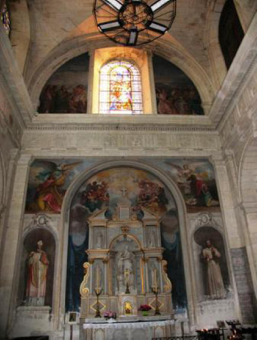 St Vincent;s chapel in the church of Notre Dame de Richelieu in the Loire Valley