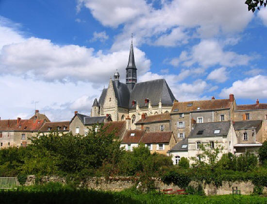 Montresor village skyline in the Loire Valley