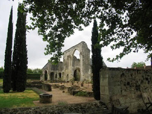 The ruins at the Priory Saint cosme near Tours