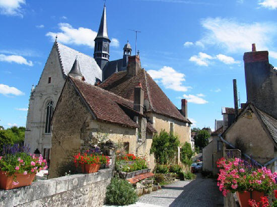 the beautiful village of Montresor in the Loire Valley France