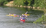 canoes on the river Creuse at Barrou