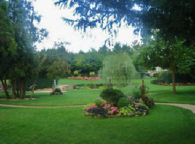 beautiful gardens at  Descartes in Indre et Loire, France