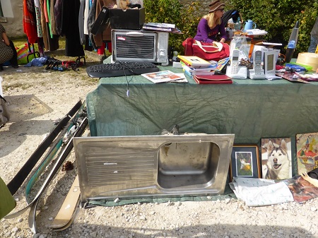 Kitchen sink at brocante