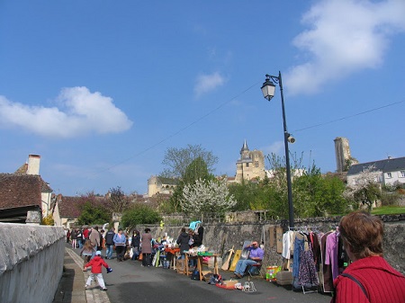 Brocante on the streets of Le Grand Pressigny