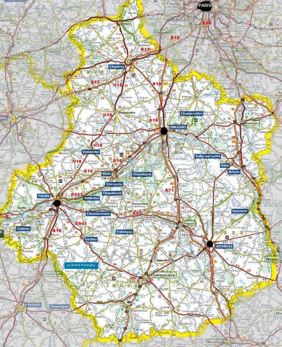 Loire Valley map | plus information