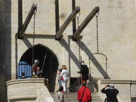 Drawbridge of the Chateau de Langeais in the Loire Valley