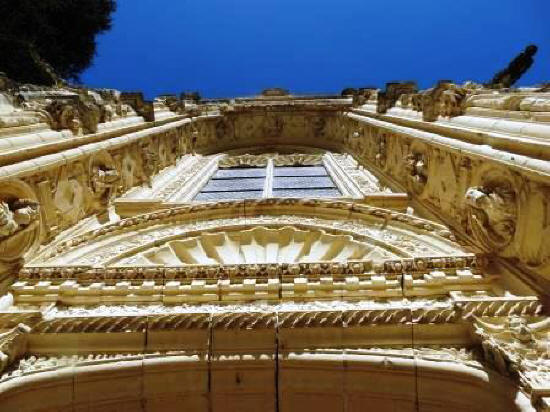 architectural detail at the chapel at Chateau d'Usse in the Loire Valley.France