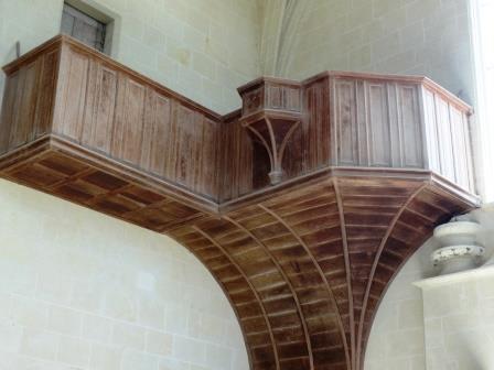 inside the chapel at Chateau d'Usse in the Loire Valley.France