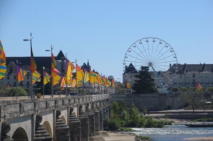  Pont Wilson bridge in the city of Tours in the Loire Valley