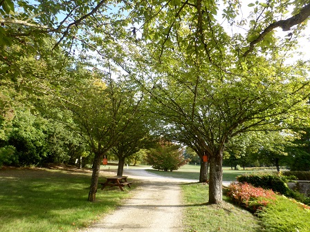 Autumn in the gardens at Chateau Beauregard in the Loire Valley