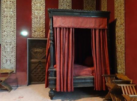 Bedroom at Chateau de Chambord in the Loire Valley
