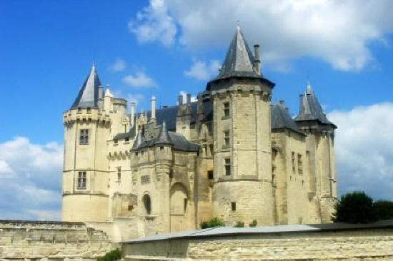 Chateau de Saumur in the Loire Valley in France