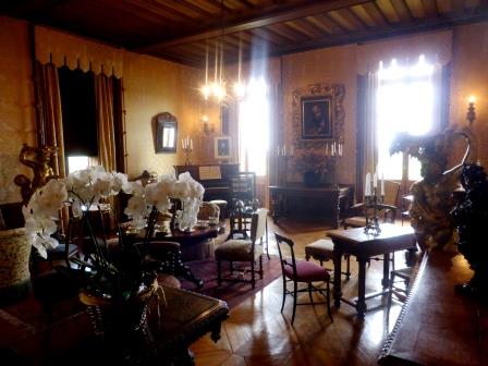 Parlour at Chateau de Chaumont-sur-Loire in the Loire Vally in France