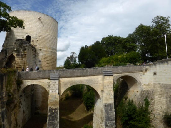 Coudray tower at Fortress Chinon in the Loire Valley