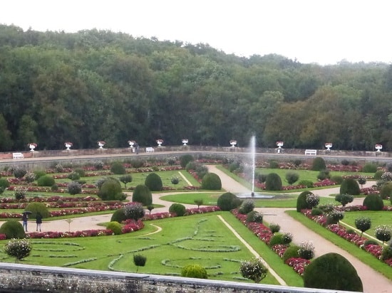 Diane de Poitiers garden at Chateau de Chenonceau