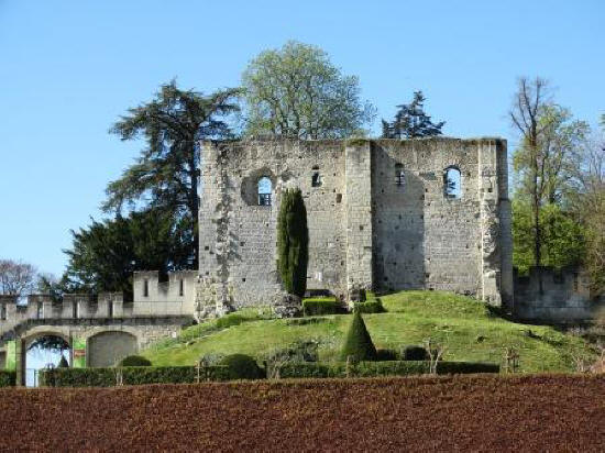 the keep at Chateau de Langeais in the Loire Valley