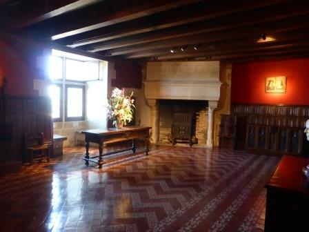 salon at Chateau de Langeais in the Loire Valley