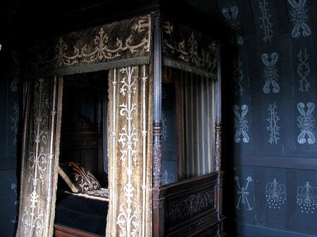 Bedroom of Louise de Lorraine at Chateau de Chenonceau in the Loire Valley