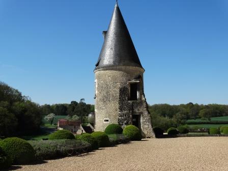 Poterne ay Chateau d Montpoupon in the Loire Valley in France