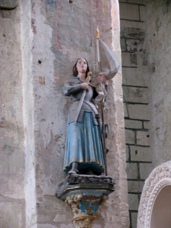 statue of Joan of Ark ,Notre-Dame de Riviere 