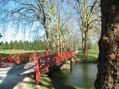 The park at Richelieu in France