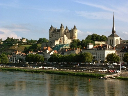 Saumur in the Loire Valley in France